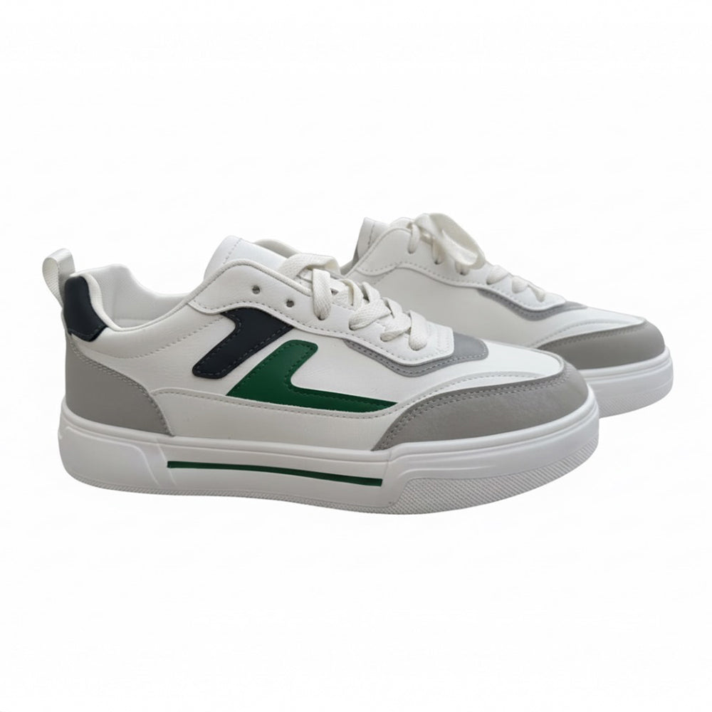 WHITE GREEN SNEAKER AS-085