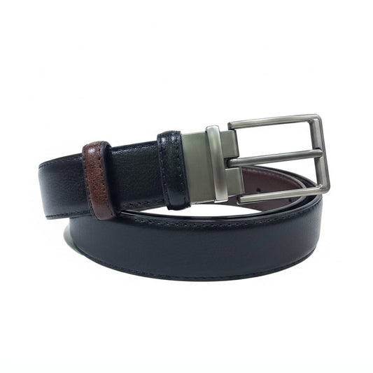 Black and Brown Double Side Men Leather Belt-012